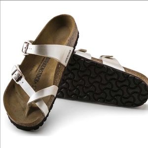 Birkenstock Mayari 39 8 Graceful Pearl White NEW